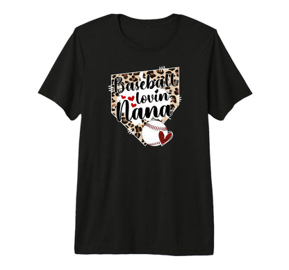 Baseball Lovin Nana Baseball Nana T-Shirt - Custom Art Print for Adults - T-Shirt, Sweatshirt, Hoodie