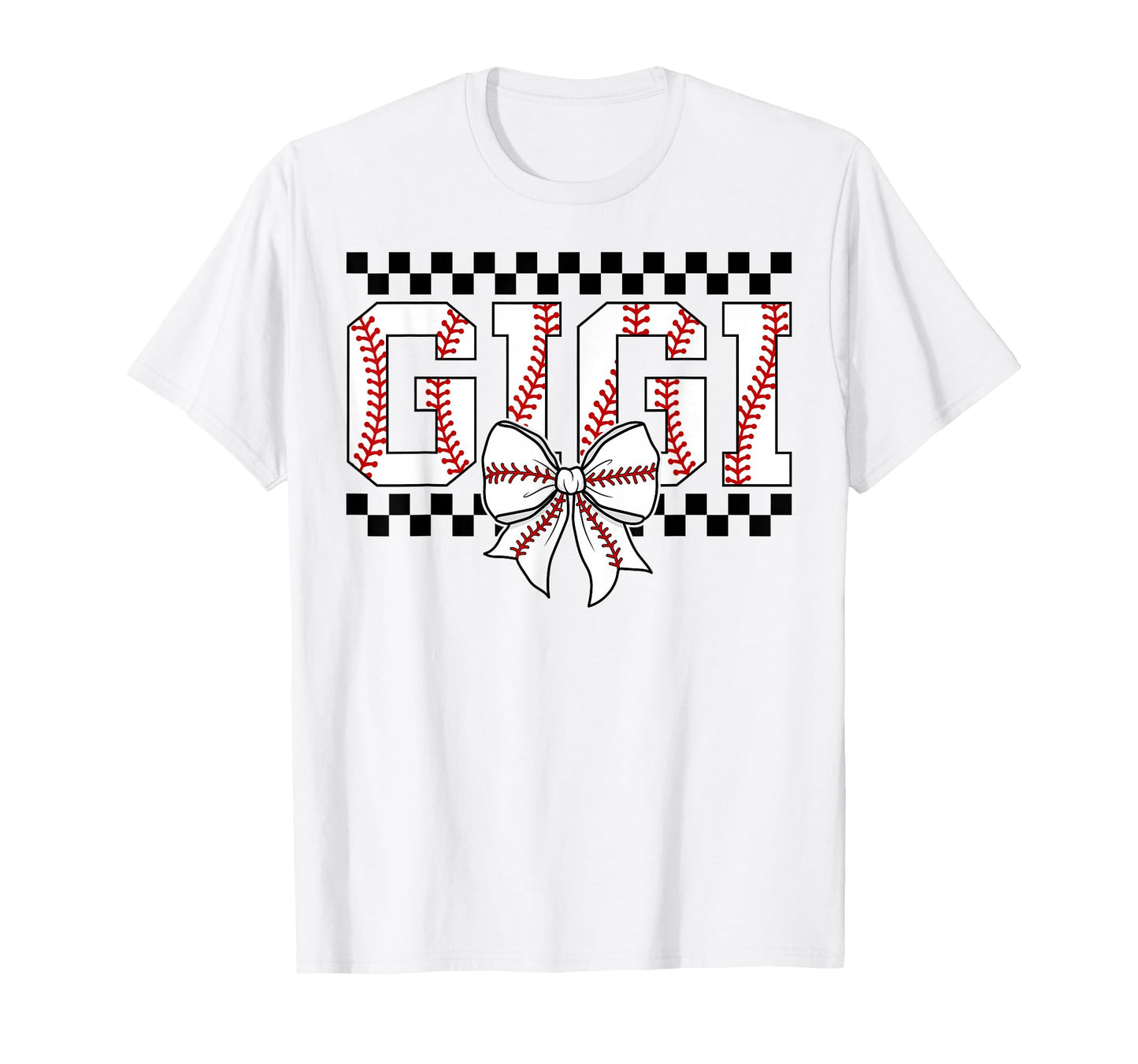 Baseball Gigi Coquette Bow Game Day T-Shirt - Minimalist Print Unisex - T-Shirt, Sweatshirt, Hoodie