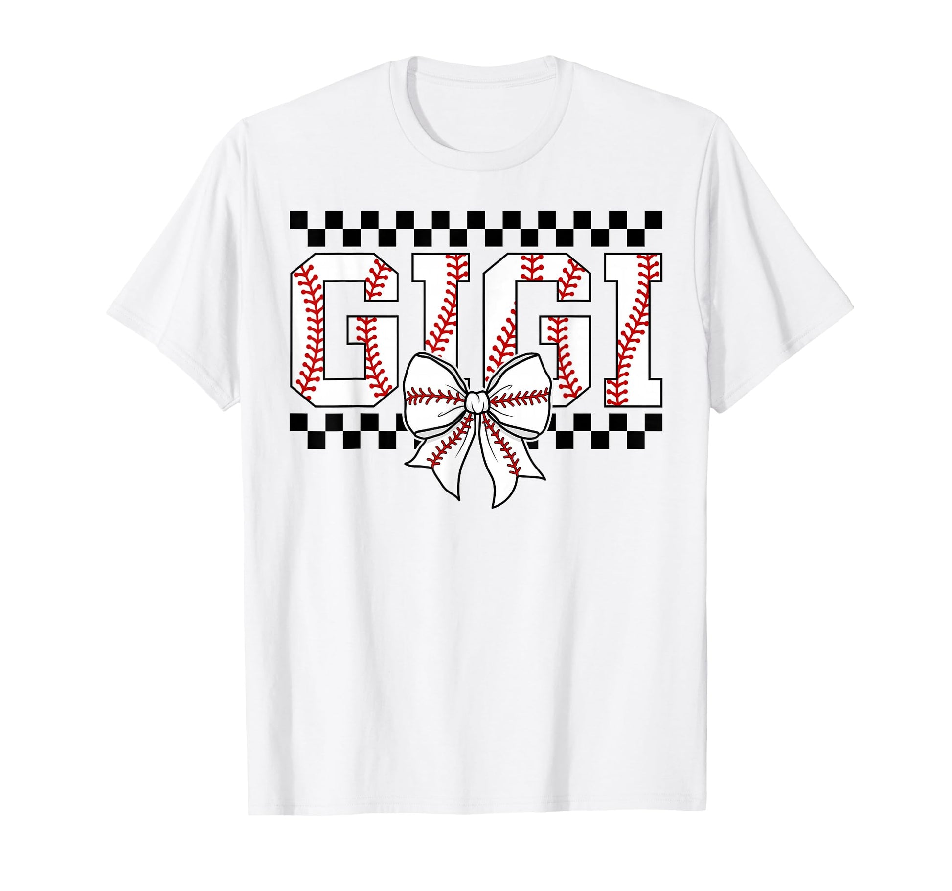 Baseball Gigi Coquette Bow Game Day T-Shirt - Minimalist Print Unisex - T-Shirt, Sweatshirt, Hoodie