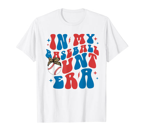 My Baseball Aunt Era Groovy Mothers Day T-Shirt - Unique Graphic Men Women - T-Shirt, Sweatshirt, Hoodie