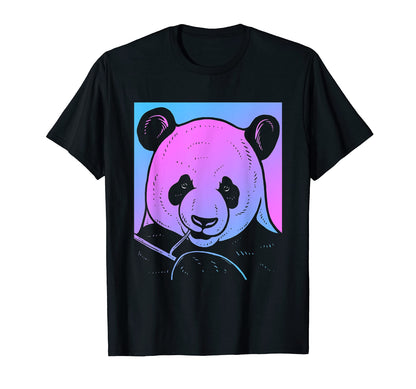 Vaporwave Panda Aesthetic Pastel T-Shirt - Streetwear Style for Adults - T-Shirt, Sweatshirt, Hoodie