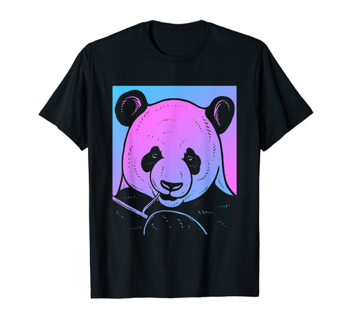 Vaporwave Panda Aesthetic Pastel T-Shirt - Streetwear Style for Adults - T-Shirt, Sweatshirt, Hoodie