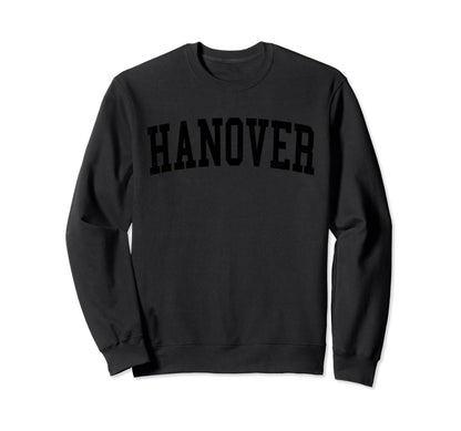 Hanover Pa Distressed Black Sweatshirt - Minimalist Print for Adults - T-Shirt, Sweatshirt, Hoodie