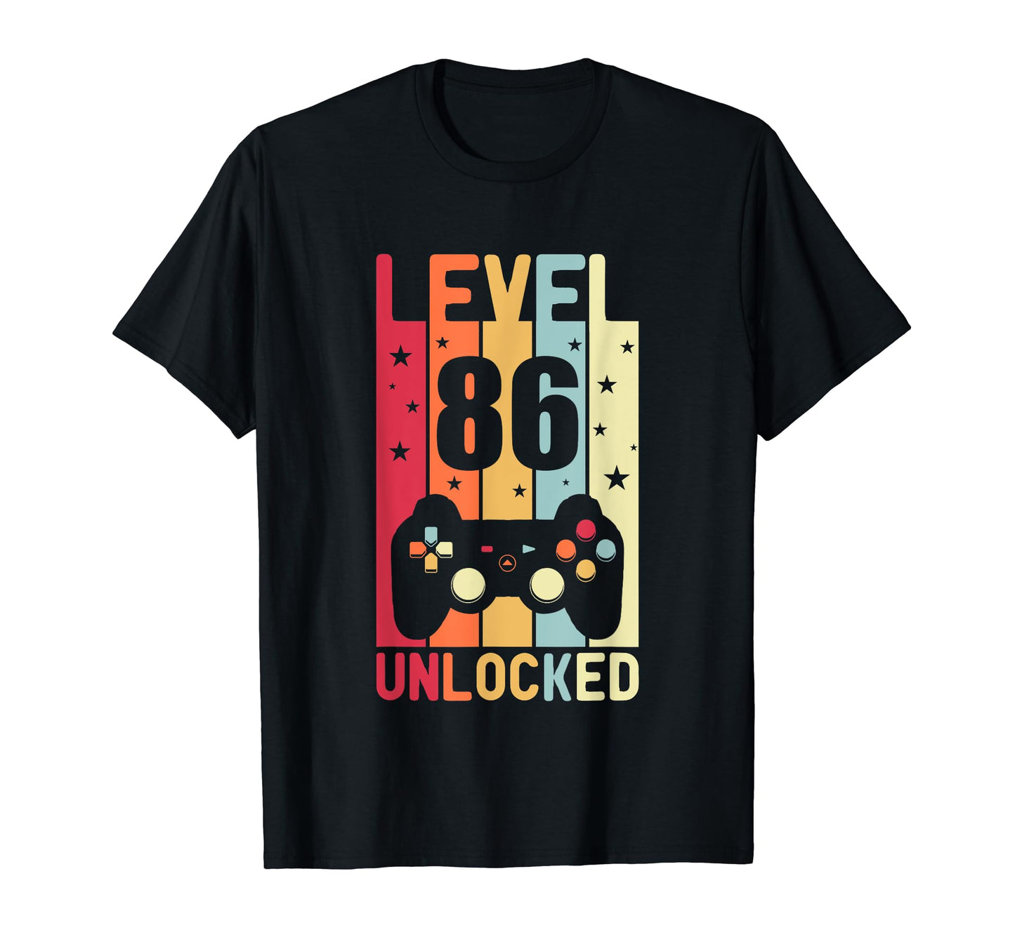 Level 86 Unlocked Gamer Funny 86Th T-Shirt - Trendy Graphic for Adults - T-Shirt, Sweatshirt, Hoodie