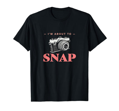 Capture Moment Camera Photography T-Shirt - Minimalist Print for Adults - T-Shirt, Sweatshirt, Hoodie