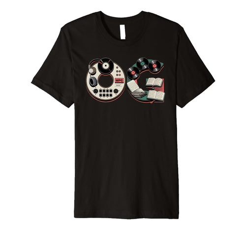 Old School Og Hip Hop Vinyl Cds Tapes T-Shirt - Unique Graphic for Adults - T-Shirt, Sweatshirt, Hoodie