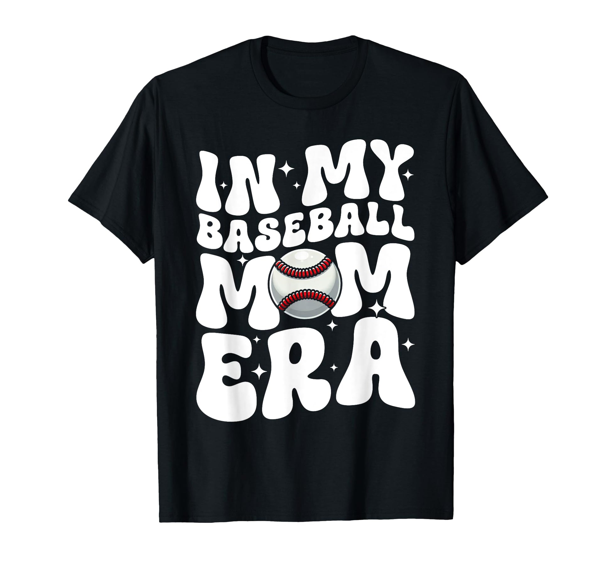 My Baseball Mom Era Groovy Baseball Mama T-Shirt - Unique Graphic Unisex - T-Shirt, Sweatshirt, Hoodie