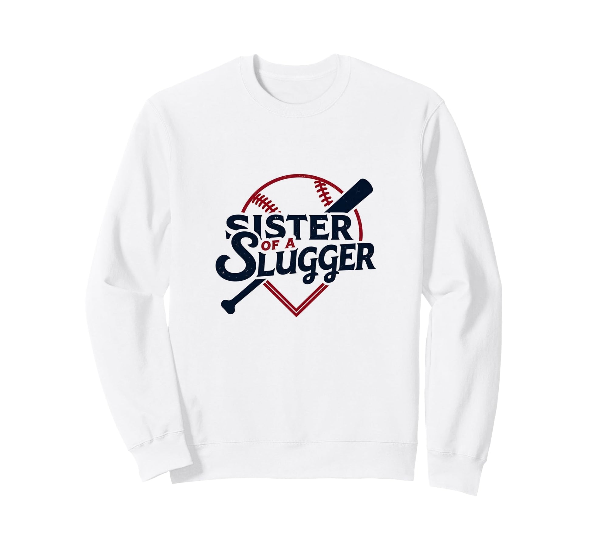 Baseball Sister Sister Slugger Sweatshirt - Minimalist Print for Adults - T-Shirt, Sweatshirt, Hoodie