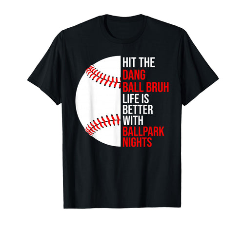 Baseball Mom Ballpark Nights Game Day T-Shirt - Novelty Apparel for Adults - T-Shirt, Sweatshirt, Hoodie