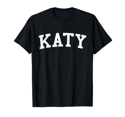 Katy Tx Distressed White Varsity T-Shirt - Novelty Apparel Unisex - T-Shirt, Sweatshirt, Hoodie