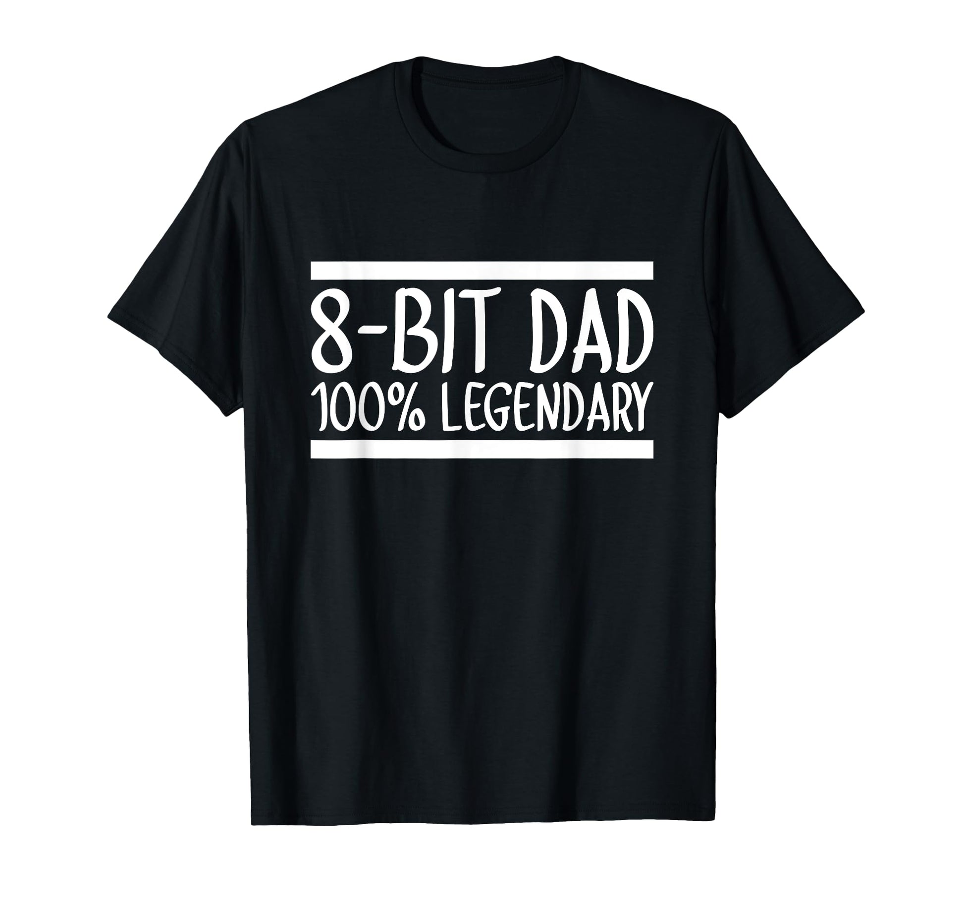 8 Bit Dad 100 Legendary Gaming Video T-Shirt - Minimalist Print Unisex - T-Shirt, Sweatshirt, Hoodie