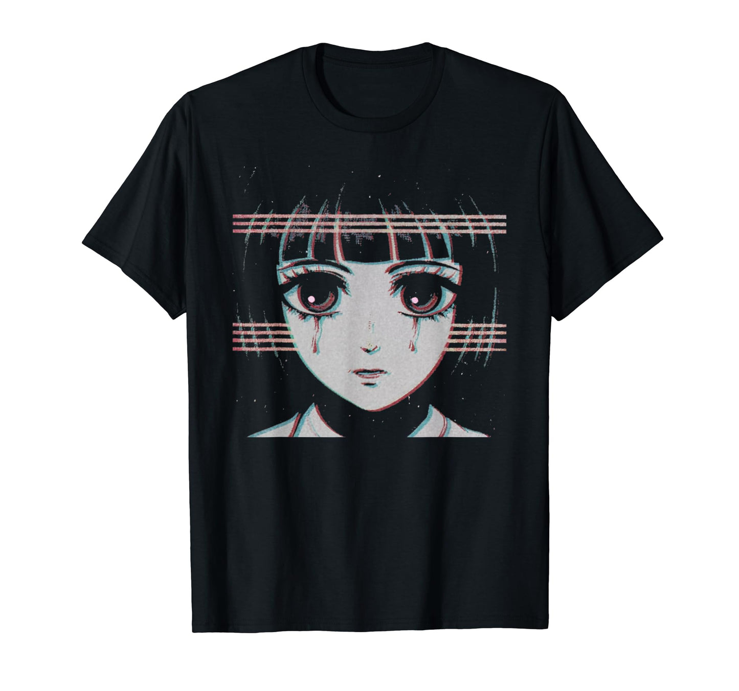 Synthwave Vaporwave Aesthetic Sad T-Shirt - Fun Novelty Design Men Women - T-Shirt, Sweatshirt, Hoodie