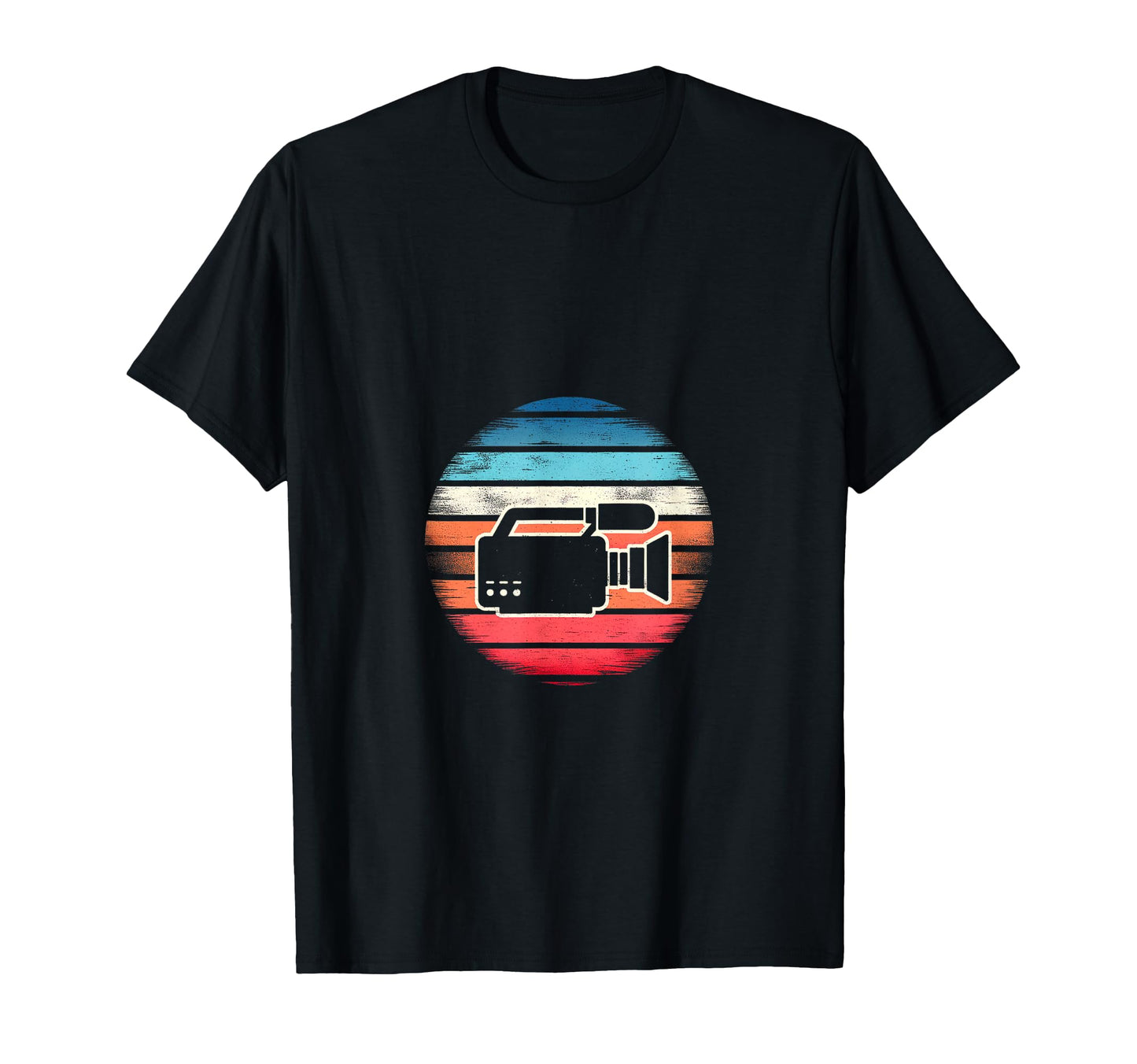 Camera Sunset T-Shirt - Minimalist Print for Adults - T-Shirt, Sweatshirt, Hoodie