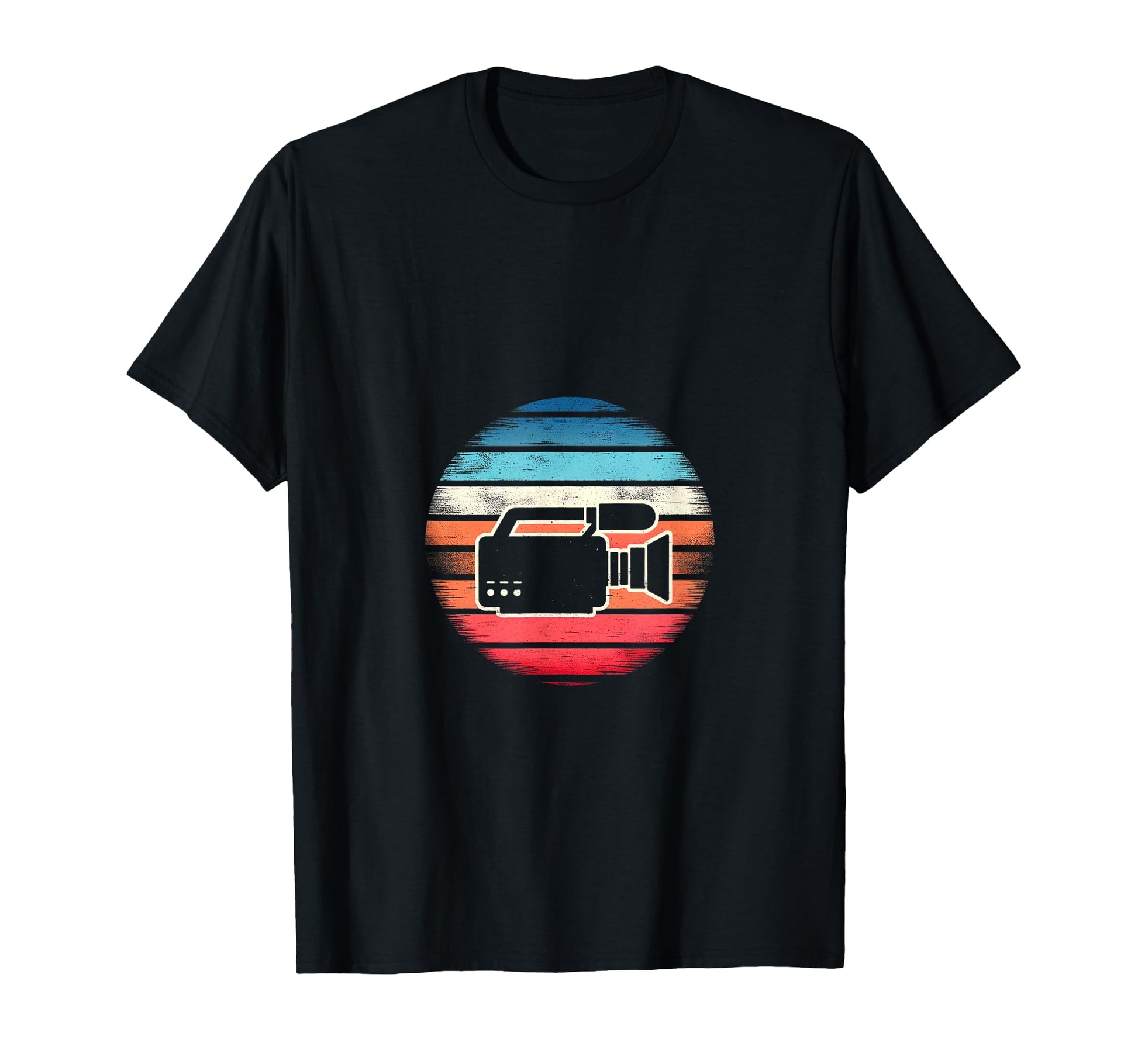 Camera Sunset T-Shirt - Minimalist Print for Adults - T-Shirt, Sweatshirt, Hoodie