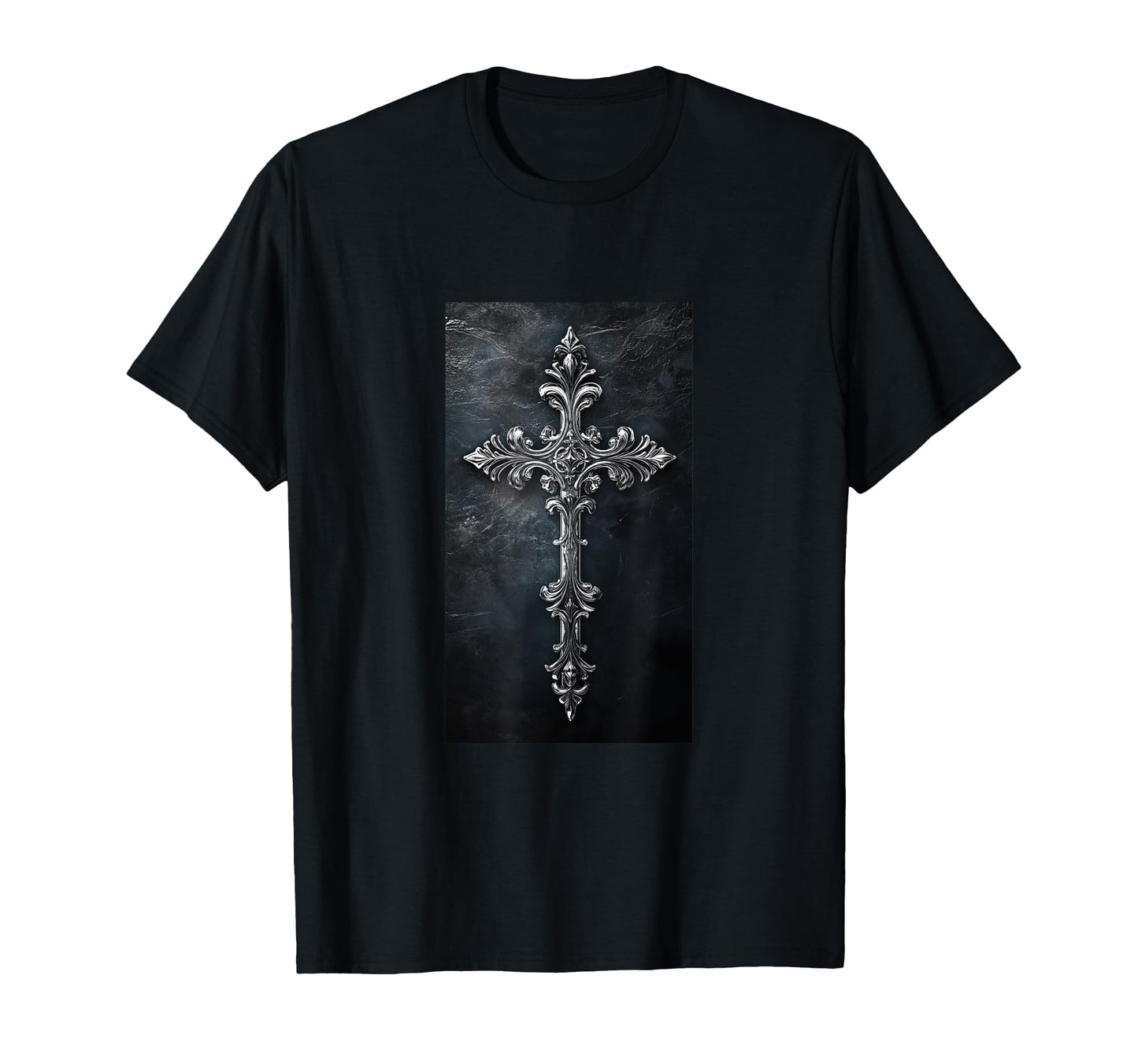 Gothic Cross Grunge Aesthetic Y2K T-Shirt - Aesthetic Graphic for Adults - T-Shirt, Sweatshirt, Hoodie