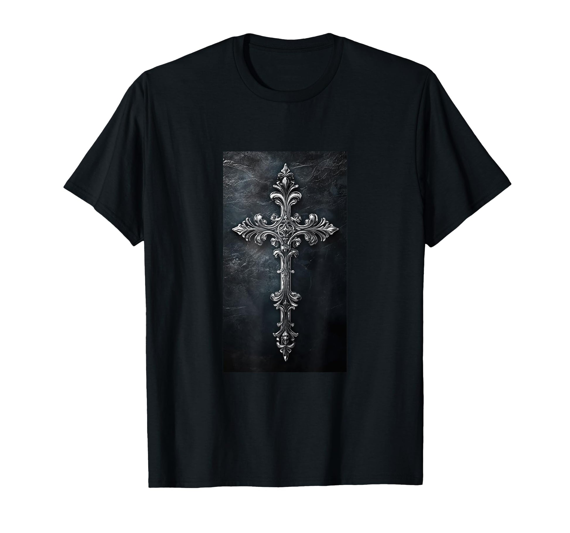 Gothic Cross Grunge Aesthetic Y2K T-Shirt - Aesthetic Graphic for Adults - T-Shirt, Sweatshirt, Hoodie