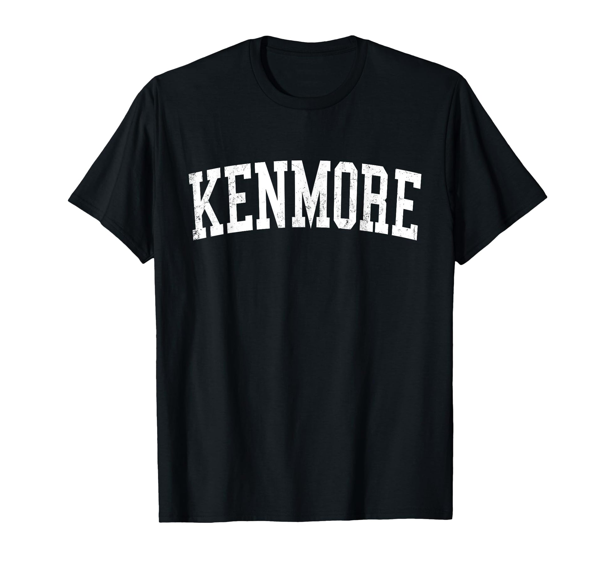 Kenmore Ny Distressed White Varsity T-Shirt - Unique Graphic Men Women - T-Shirt, Sweatshirt, Hoodie