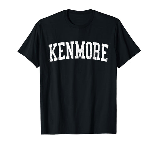 Kenmore Ny Distressed White Varsity T-Shirt - Unique Graphic Men Women - T-Shirt, Sweatshirt, Hoodie