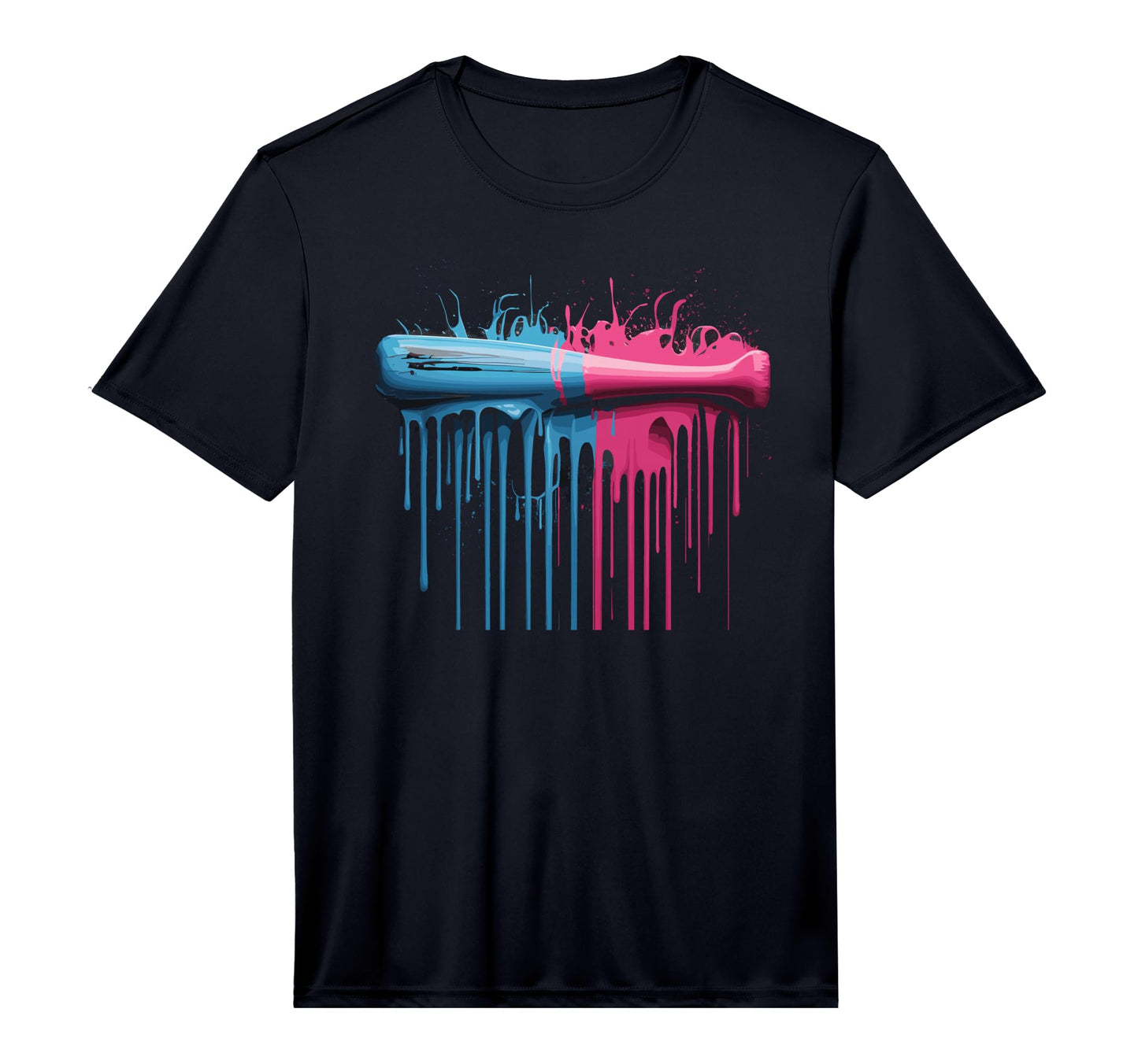 Sprinkles Drip Baseball Player T-Shirt - Aesthetic Graphic Men Women - T-Shirt, Sweatshirt, Hoodie