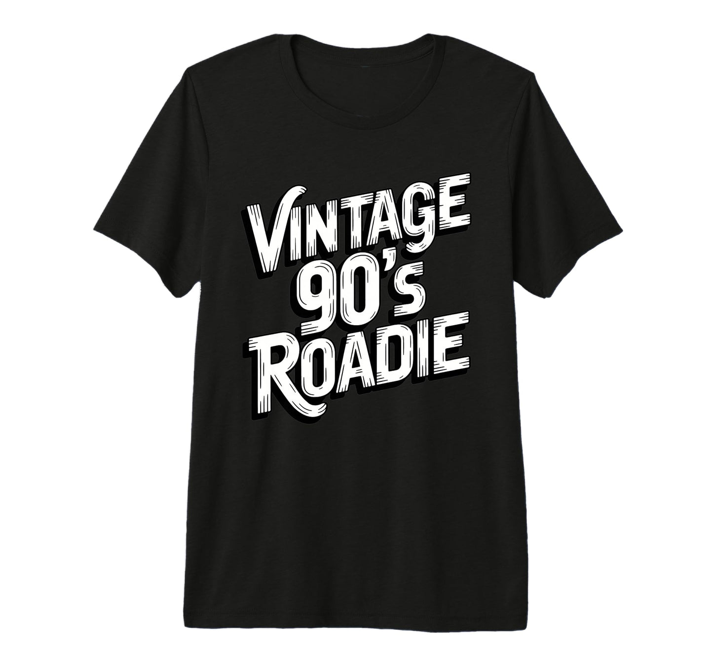 90S Roadie Rock Music Country T-Shirt - Fun Novelty Design Men Women - T-Shirt, Sweatshirt, Hoodie