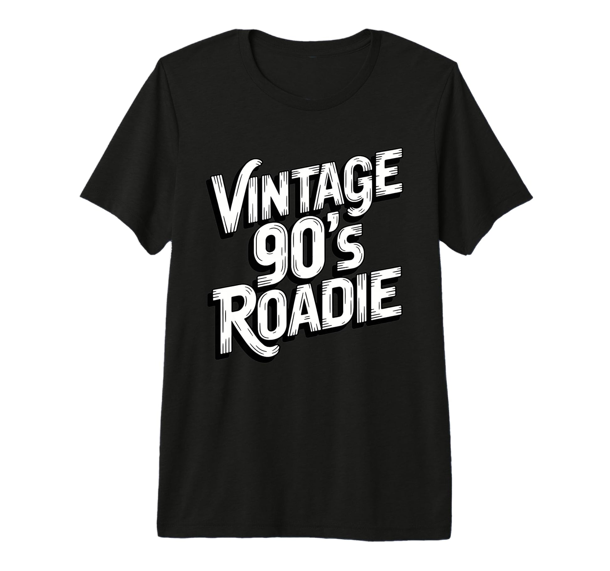 90S Roadie Rock Music Country T-Shirt - Fun Novelty Design Men Women - T-Shirt, Sweatshirt, Hoodie