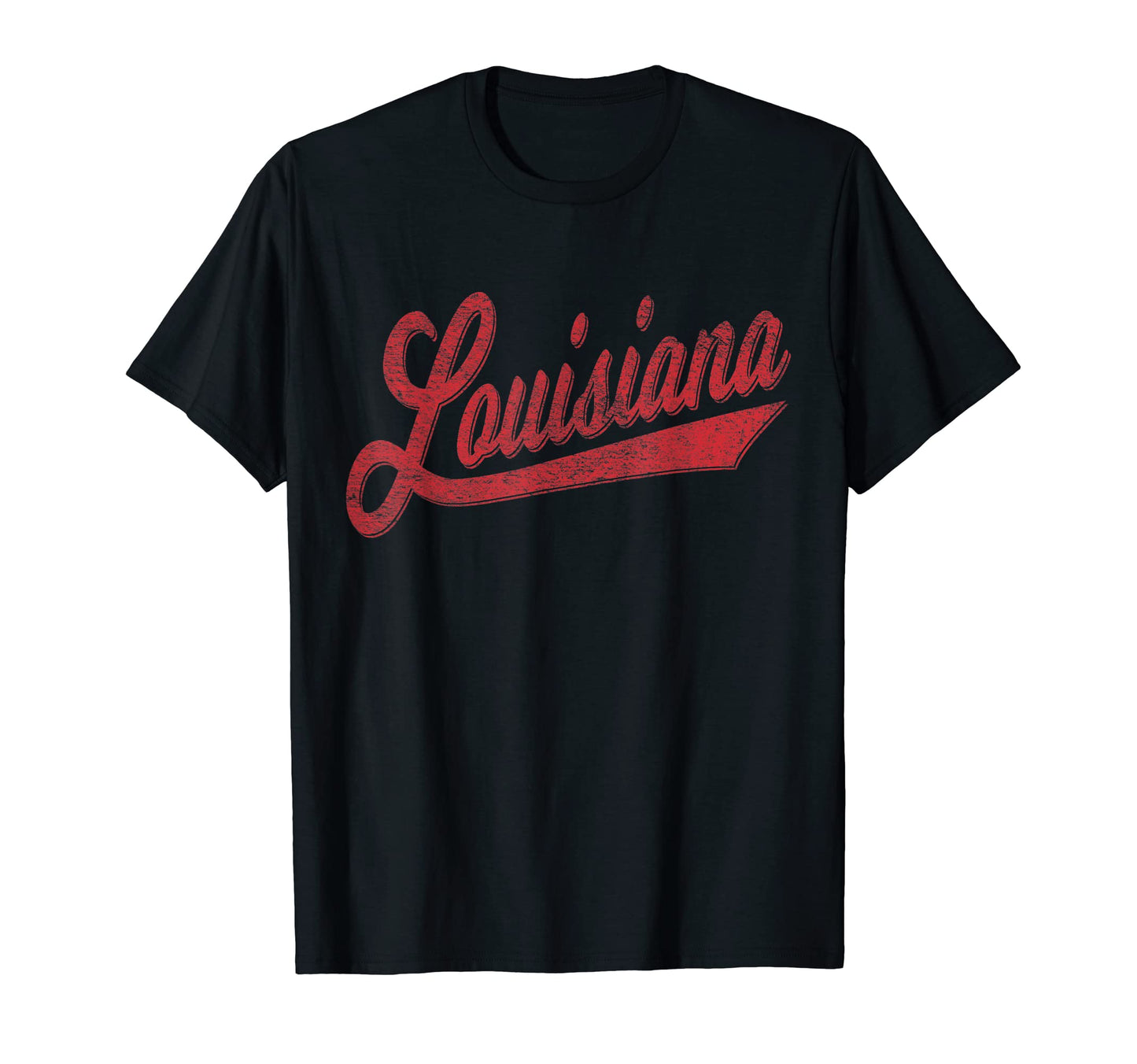 Louisiana Varsity Script Sports T-Shirt - Streetwear Style for Adults - T-Shirt, Sweatshirt, Hoodie