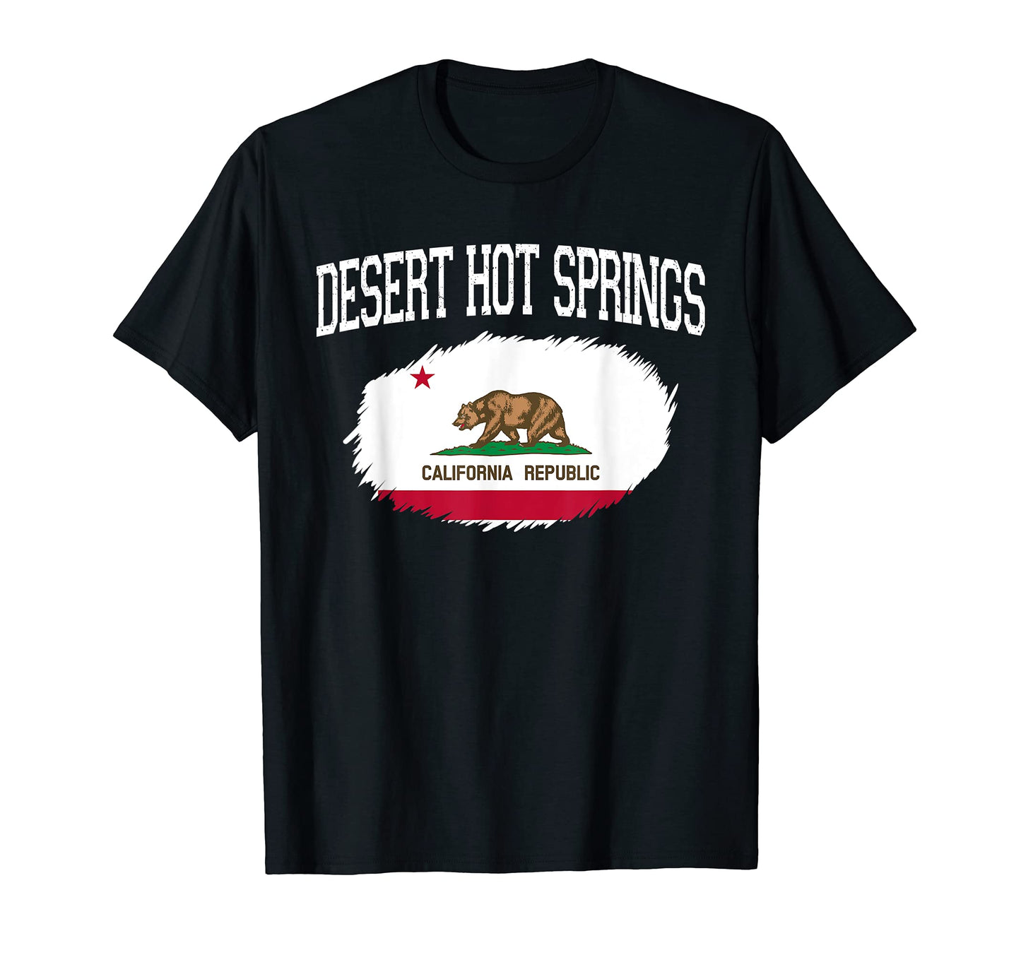 Desert Hot Springs Ca California Flag T-Shirt - Minimalist Print for Adults - T-Shirt, Sweatshirt, Hoodie