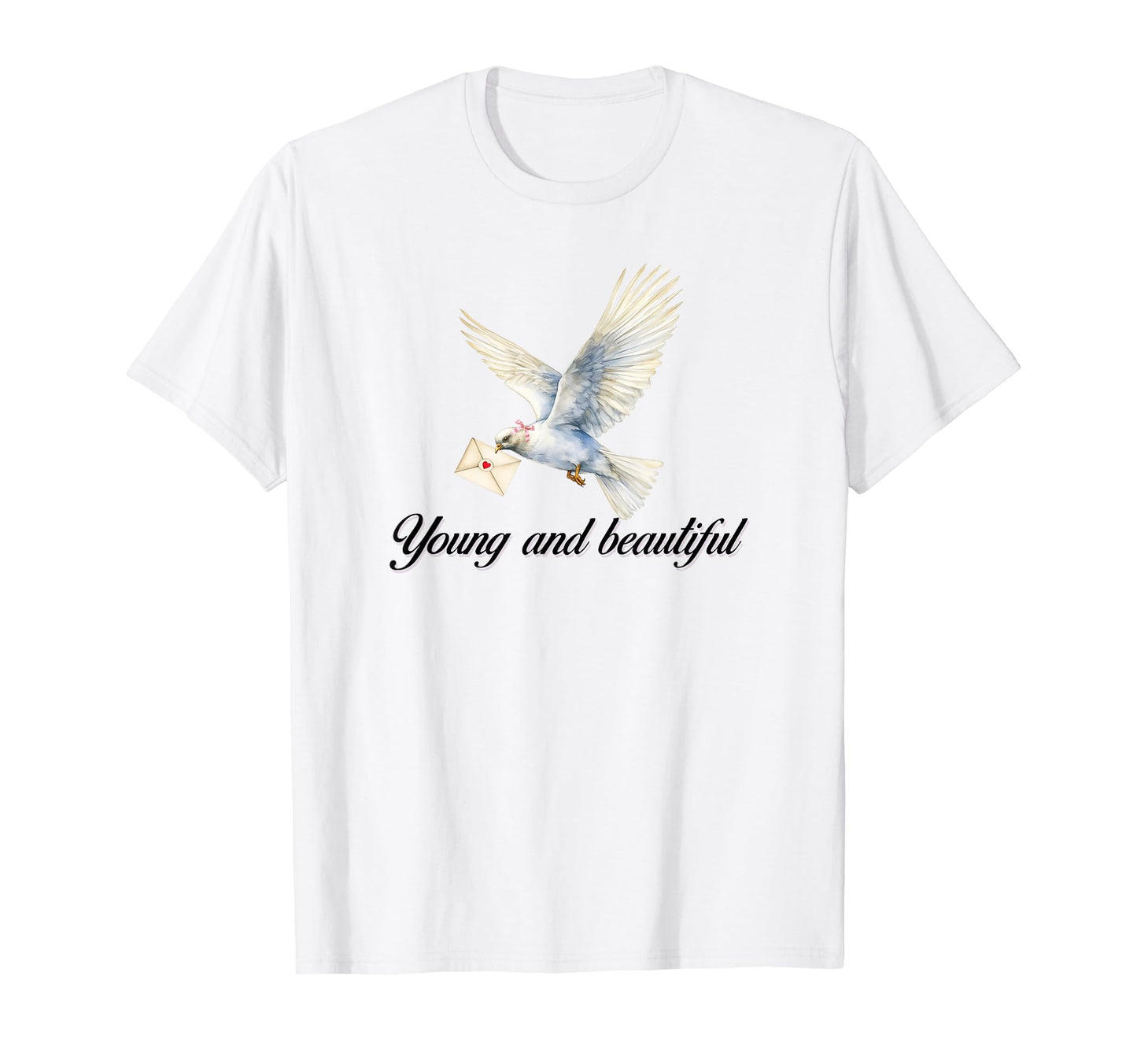 So Real Dove Coquette Girlcore Y2K T-Shirt - Custom Art Print Men Women - T-Shirt, Sweatshirt, Hoodie