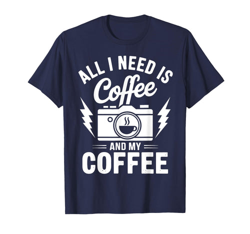 Coffee And Camera Photography Camera T-Shirt - Unique Graphic Men Women - T-Shirt, Sweatshirt, Hoodie