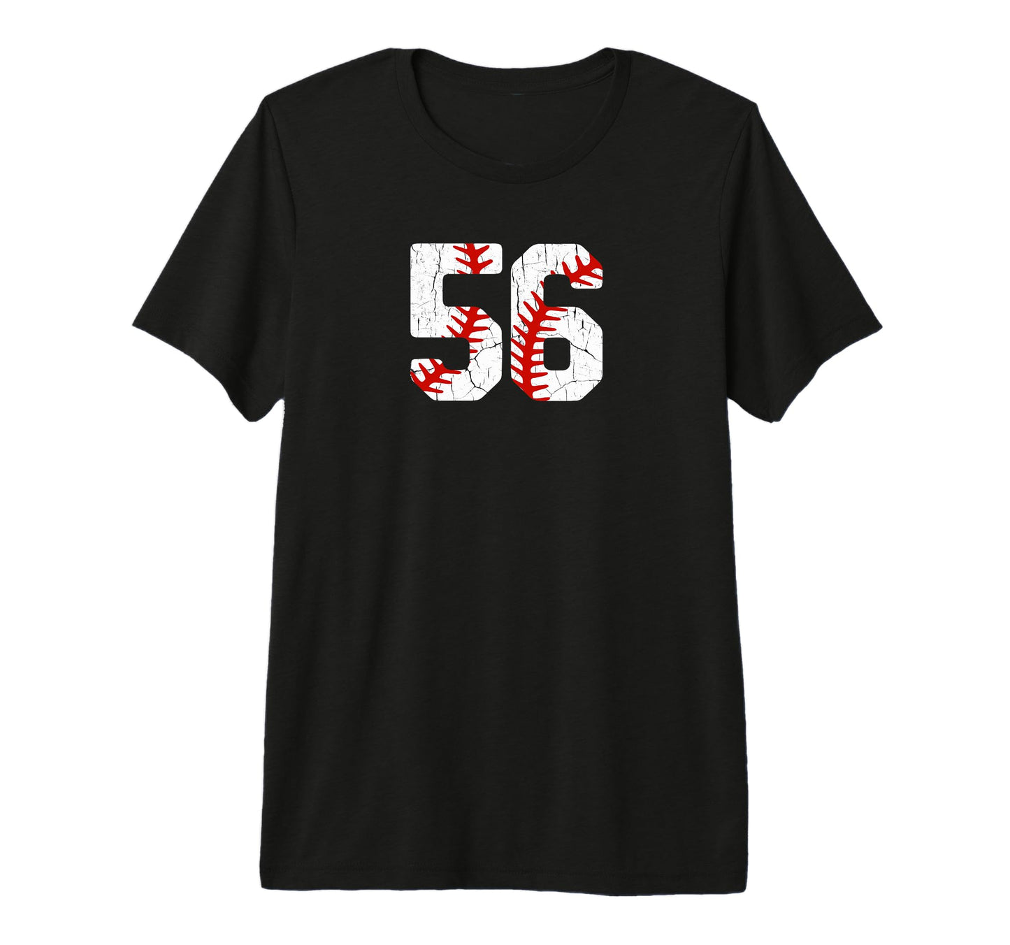 Baseball Player Jersey Number 56 56 Proud T-Shirt - Trendy Graphic Unisex - T-Shirt, Sweatshirt, Hoodie