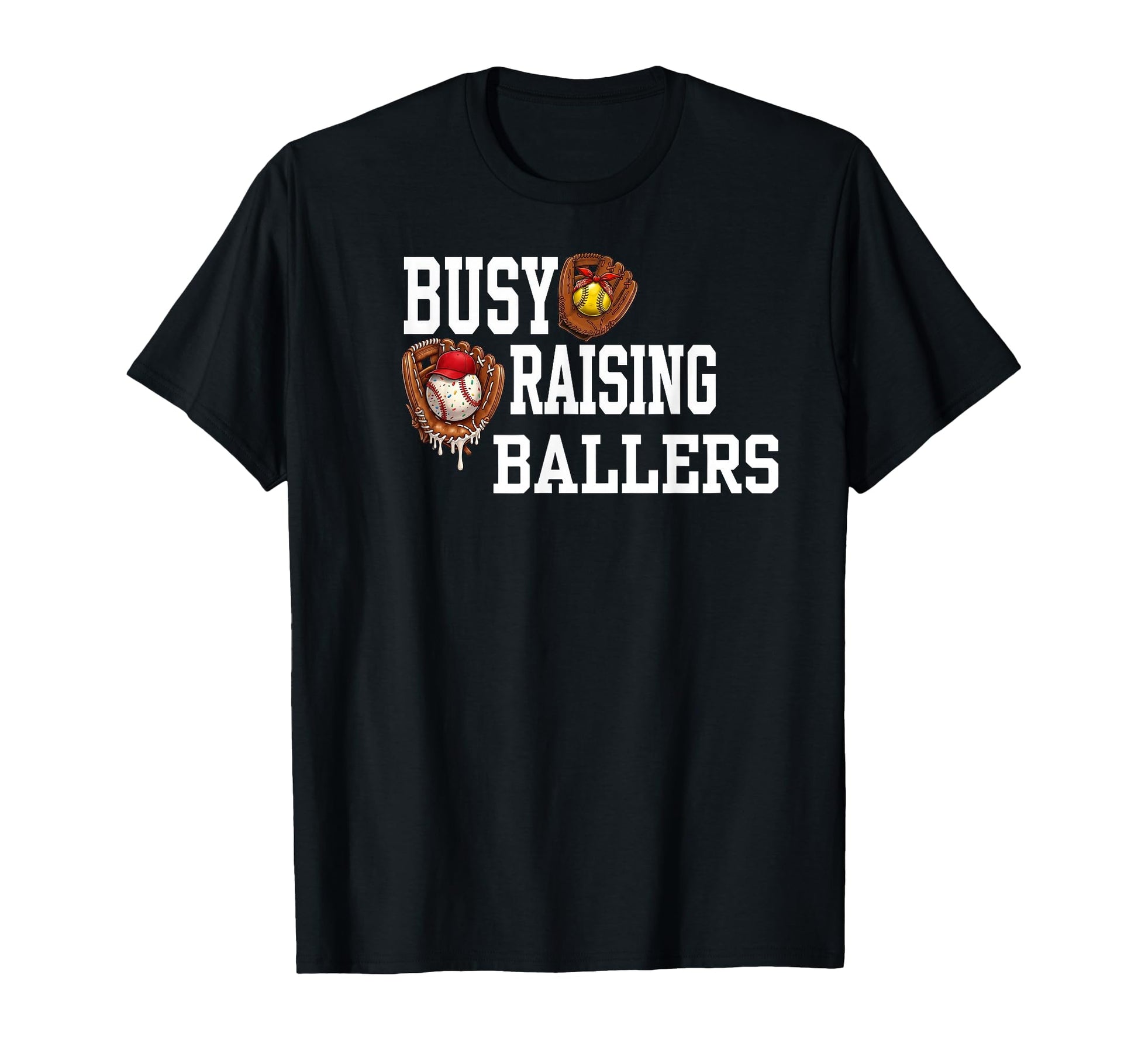 Baseball Mom Catcher Busy Raising T-Shirt - Novelty Apparel for Adults - T-Shirt, Sweatshirt, Hoodie