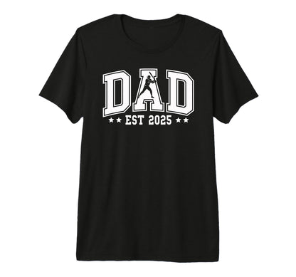 Mens Dad Est 2025 Baseball New Dad T-Shirt - Custom Art Print Unisex - T-Shirt, Sweatshirt, Hoodie