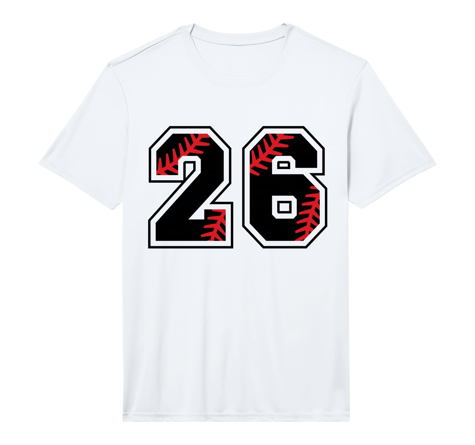 26 Baseball Softball Performance T-Shirt - Custom Art Print for Adults - T-Shirt, Sweatshirt, Hoodie