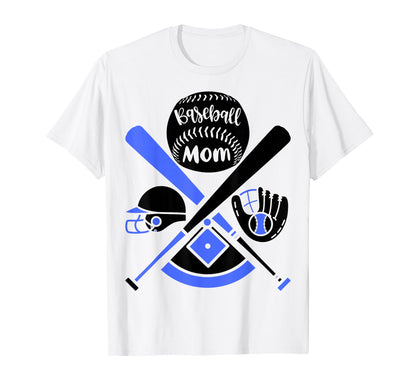 Baseball Mom Sports Mother Mom Sport T-Shirt - Novelty Apparel for Adults - T-Shirt, Sweatshirt, Hoodie