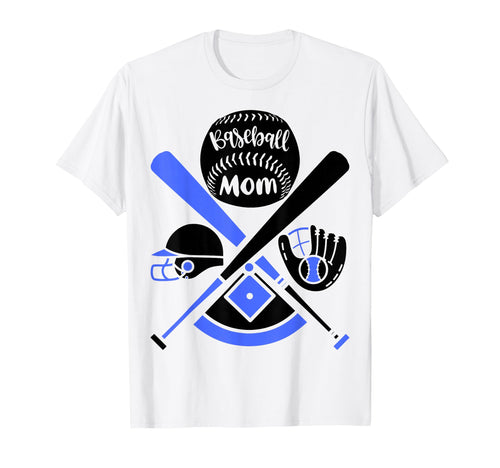Baseball Mom Sports Mother Mom Sport T-Shirt - Novelty Apparel for Adults - T-Shirt, Sweatshirt, Hoodie