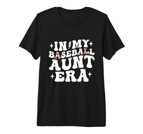 Groovy My Baseball Aunt Era Matching Family T-Shirt - Graphic Print Unisex - T-Shirt, Sweatshirt, Hoodie