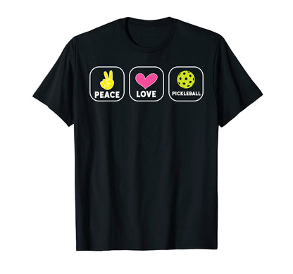 Nice Pickleball Peace Love Pickleball T-Shirt - Streetwear Style Unisex - T-Shirt, Sweatshirt, Hoodie