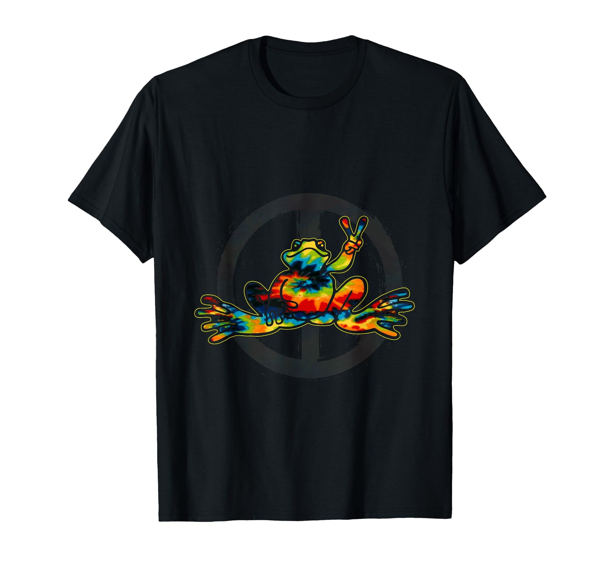 Peace Frog Tie Dye 1960S T-Shirt - Novelty Apparel for Adults - T-Shirt, Sweatshirt, Hoodie
