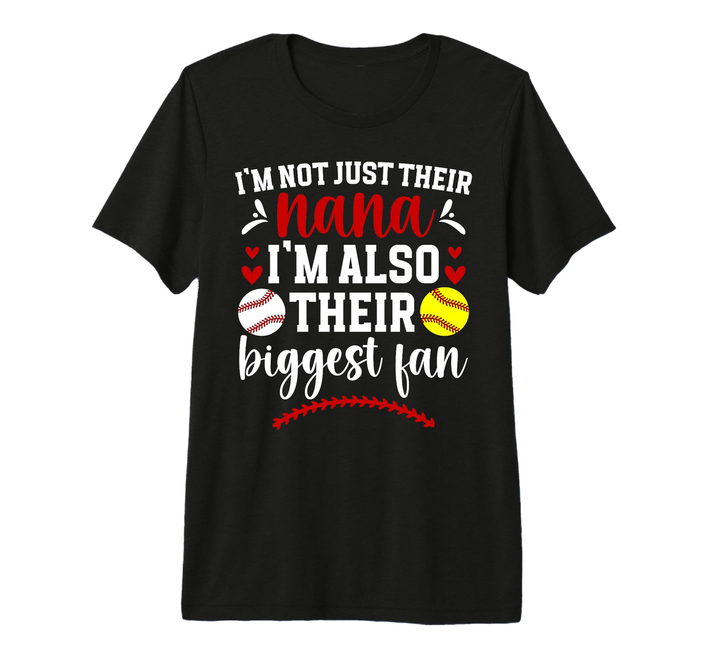 Their Biggest Fan Softball T-Shirt - Fun Novelty Design for Adults - T-Shirt, Sweatshirt, Hoodie