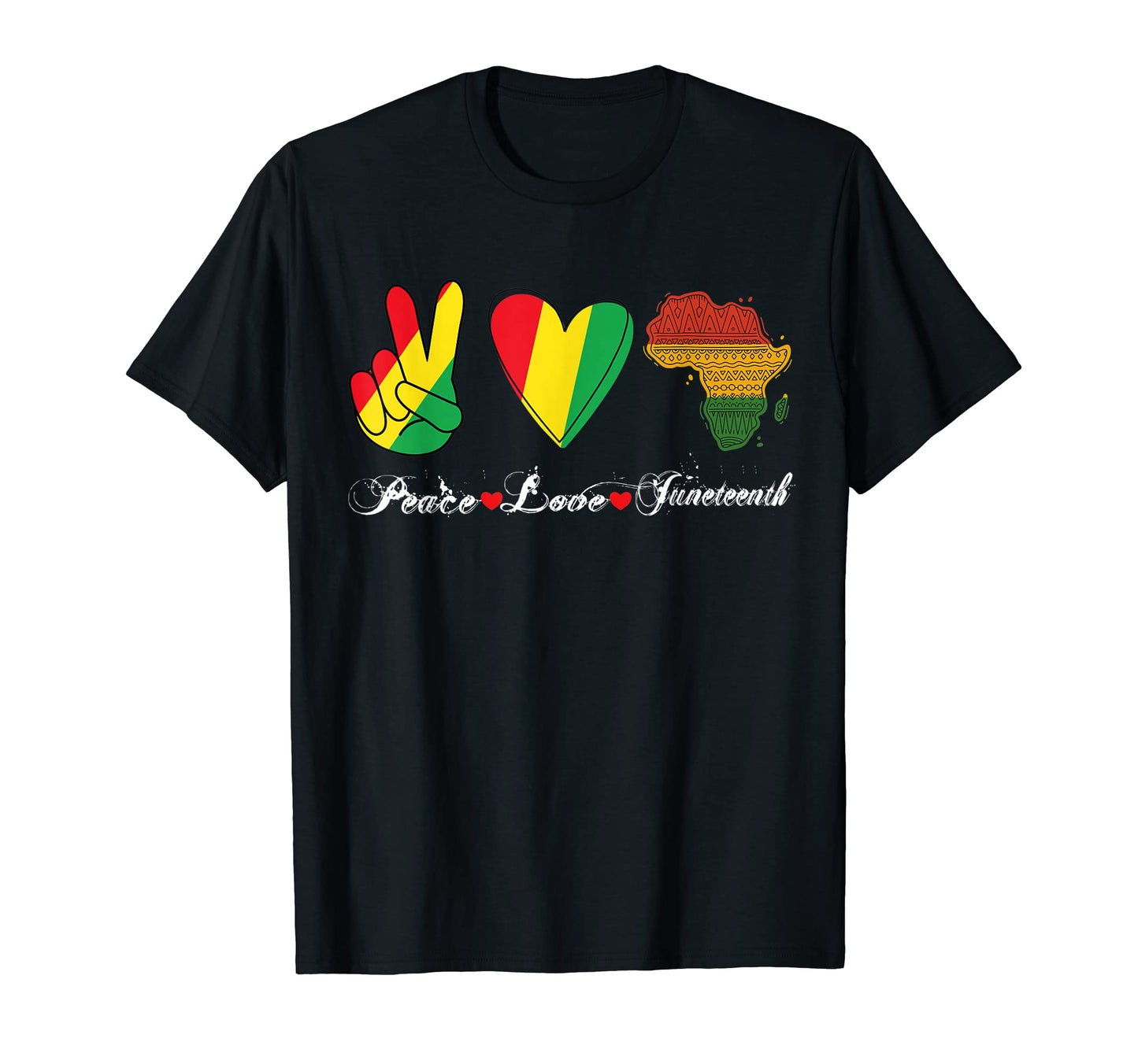 Peace Love Juneteenth T-Shirt - Streetwear Style Men Women - T-Shirt, Sweatshirt, Hoodie