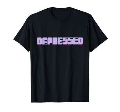 Depressed Aesthetic Vaporwave T-Shirt - Casual Everyday Wear for Adults - T-Shirt, Sweatshirt, Hoodie