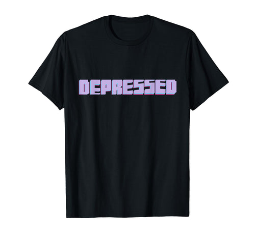 Depressed Aesthetic Vaporwave T-Shirt - Casual Everyday Wear for Adults - T-Shirt, Sweatshirt, Hoodie