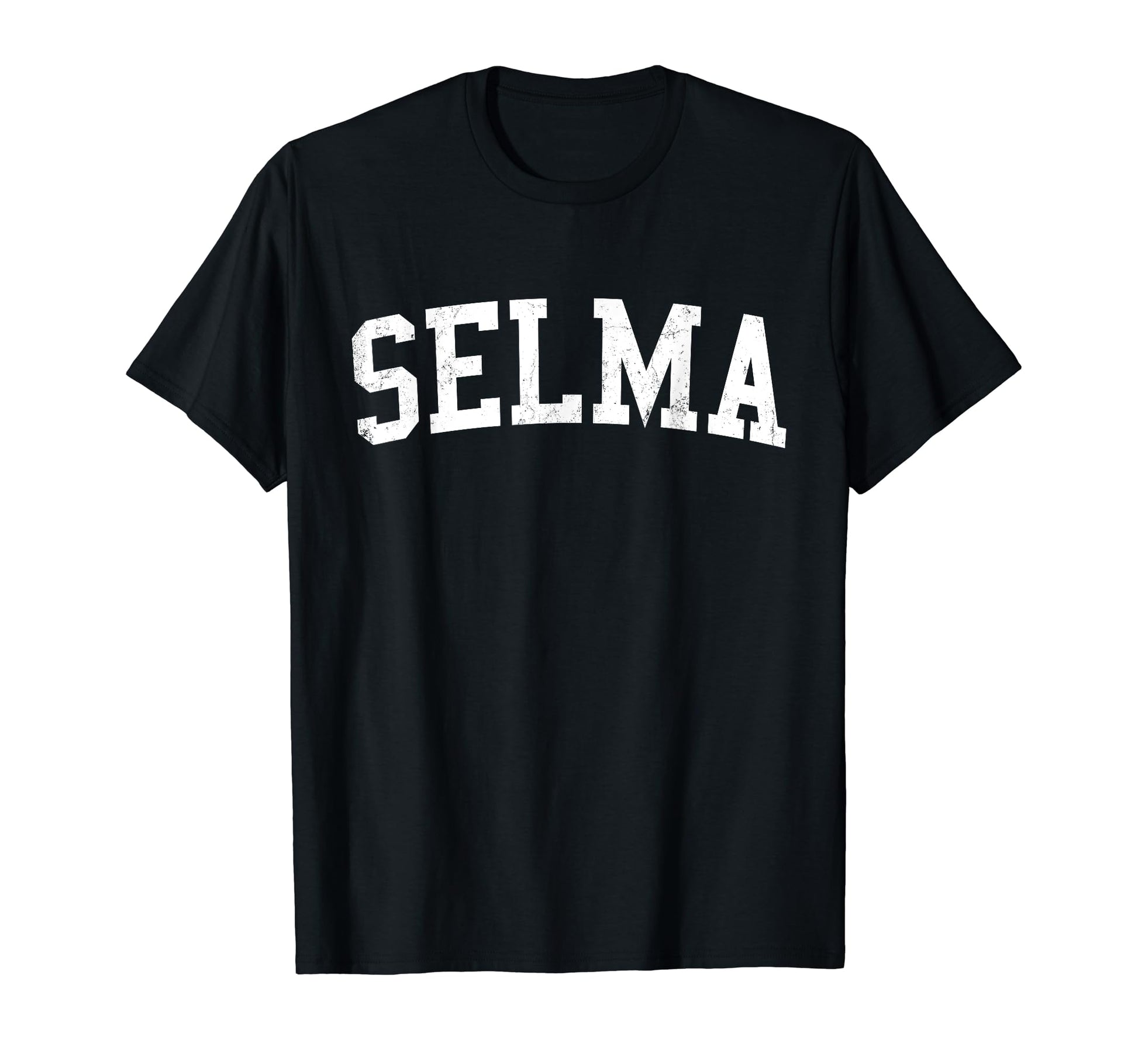 Selma Ca Distressed White Varsity T-Shirt - Streetwear Style Unisex - T-Shirt, Sweatshirt, Hoodie