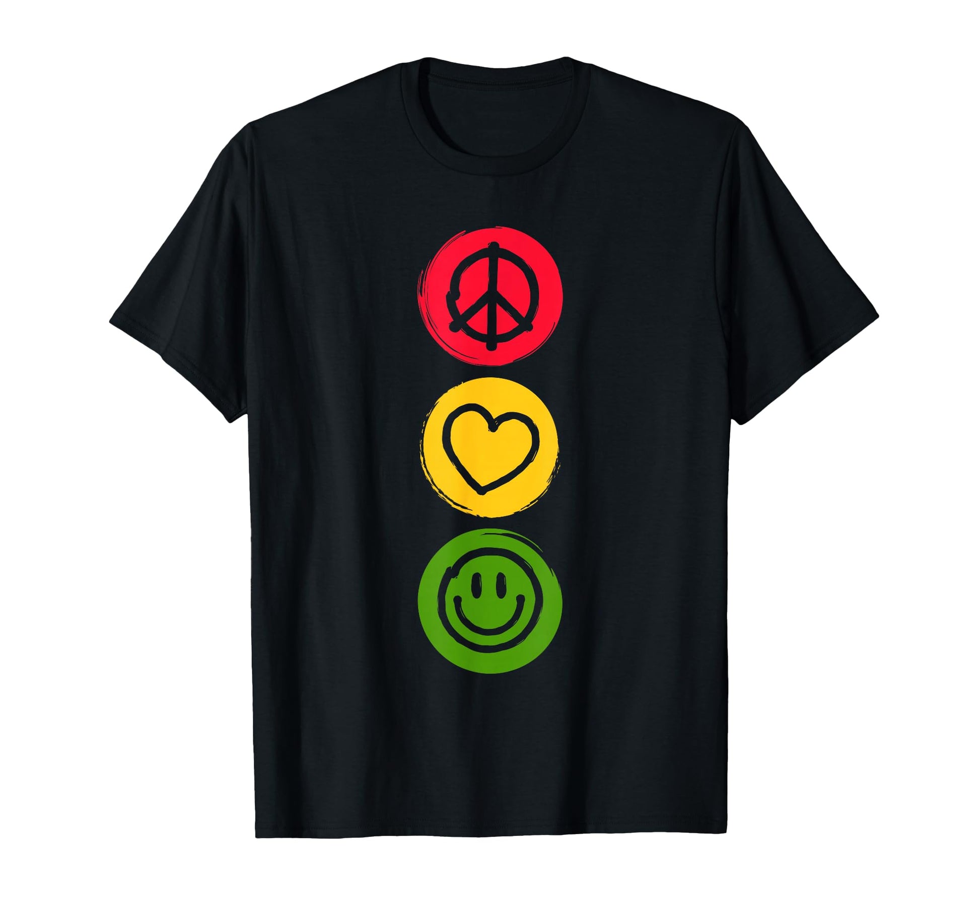 Traffic Light Red Yellow Green T-Shirt - Fun Novelty Design Men Women - T-Shirt, Sweatshirt, Hoodie