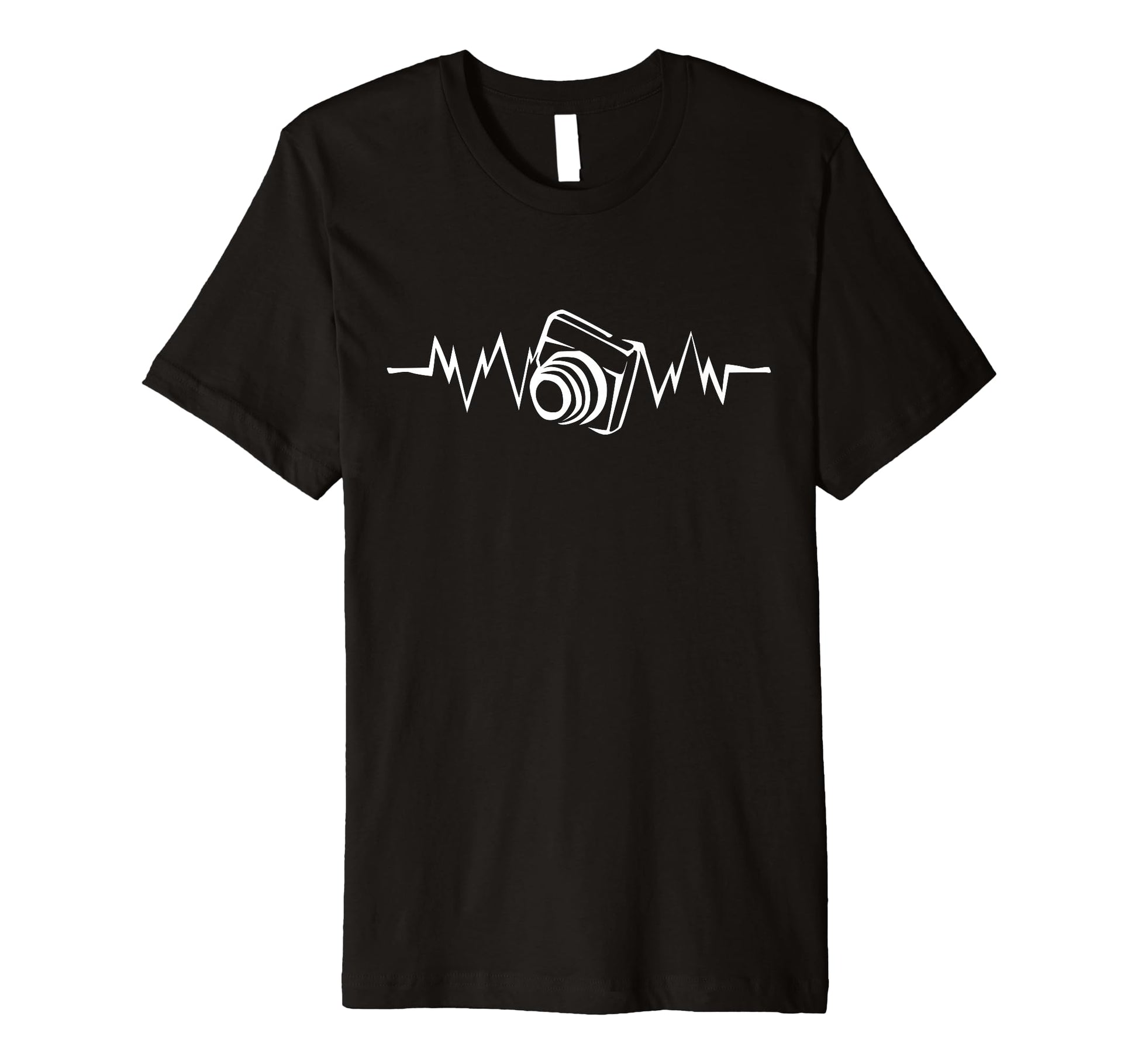 Heartbeat Photography Camera Image Ideas T-Shirt - Novelty Apparel Unisex - T-Shirt, Sweatshirt, Hoodie