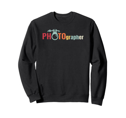 Journalist Photographer Cameraman Camera Sweatshirt - Graphic Print Unisex - T-Shirt, Sweatshirt, Hoodie