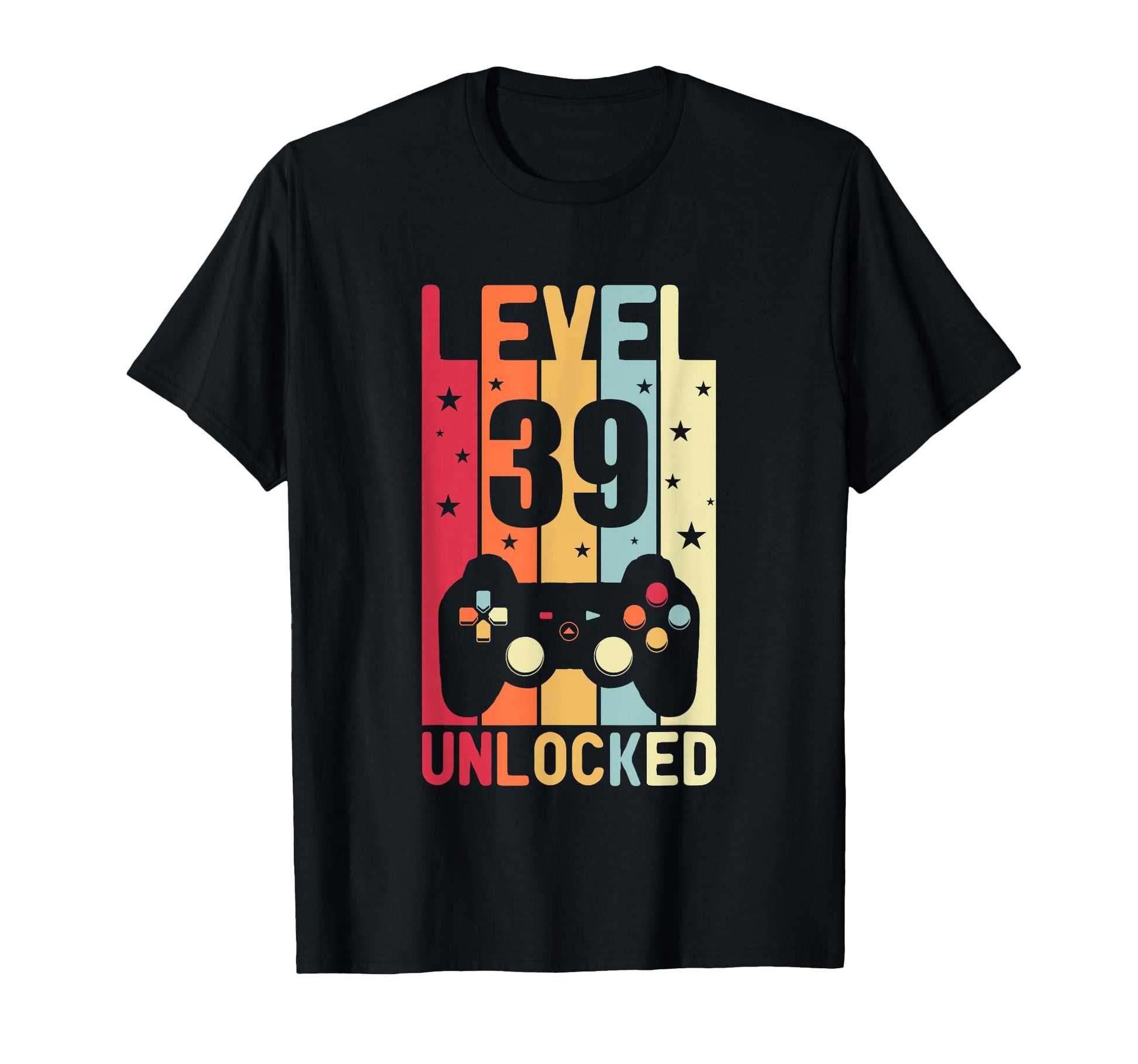 Level 39 Unlocked Gamer Funny 39Th Birthday T-Shirt - Graphic Print Unisex - T-Shirt, Sweatshirt, Hoodie
