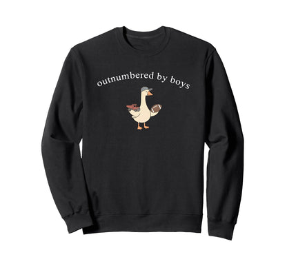 Outnumbered Funny Mom Goose Sweatshirt - Streetwear Style Unisex - T-Shirt, Sweatshirt, Hoodie