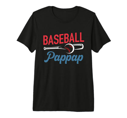 Mens Baseball Pap Pap Life Happy Fathers T-Shirt - Trendy Graphic Unisex - T-Shirt, Sweatshirt, Hoodie