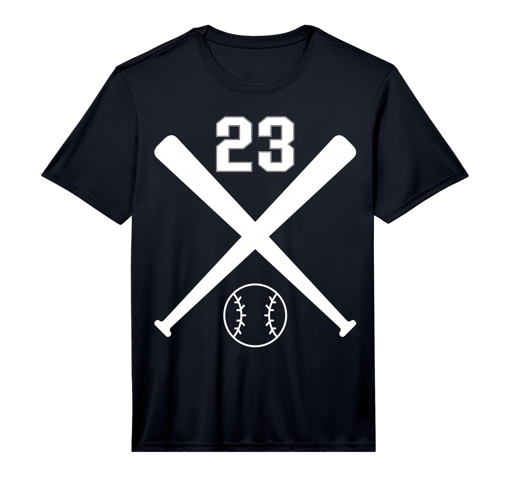 Baseball Softball Number 23 T-Shirt - Minimalist Print for Adults - T-Shirt, Sweatshirt, Hoodie